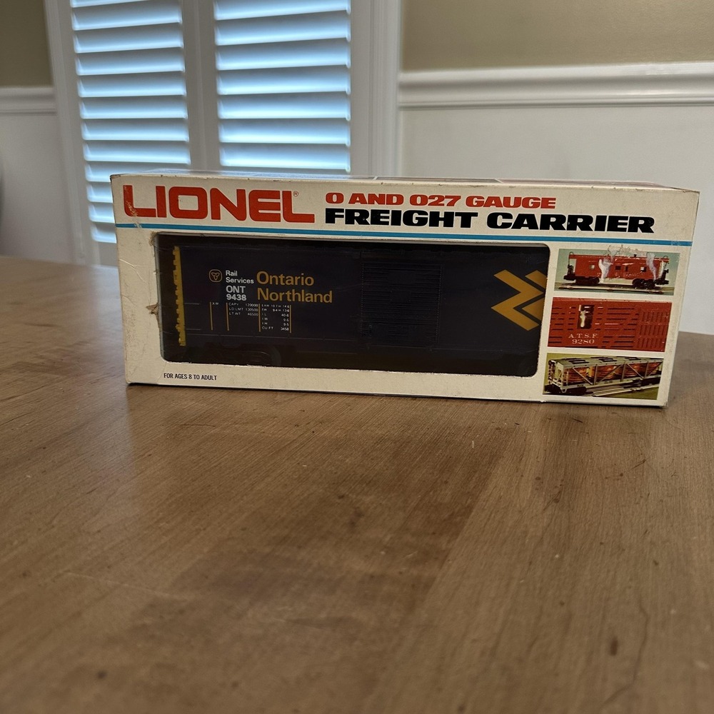 Vintage Lionel Ontario Northland 6-9438 O 027 Gauge Box Car Train Freight Carrie